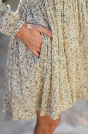 JAZZ DITSY PRINT SHORT DRESS