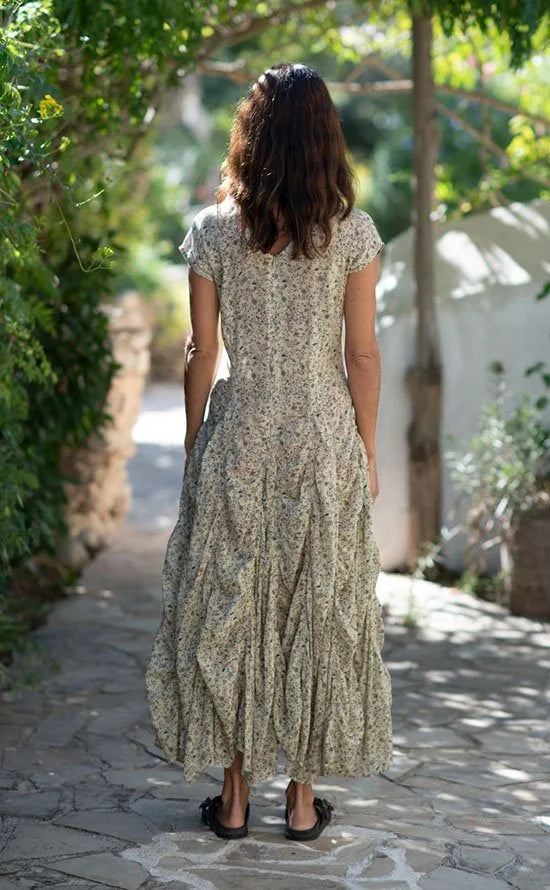 Gypsy Ballgown Maxi Dress Ditsy Print Multi