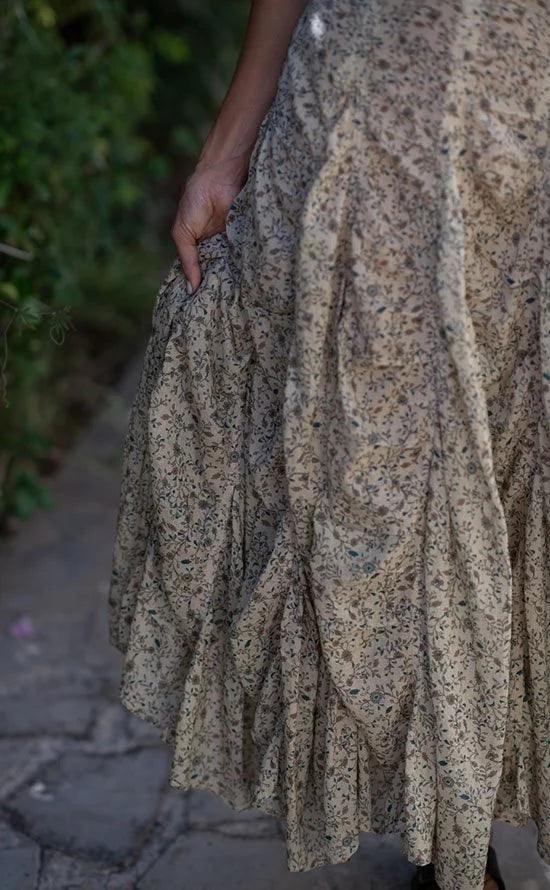 Gypsy Ballgown Maxi Dress Ditsy Print Multi
