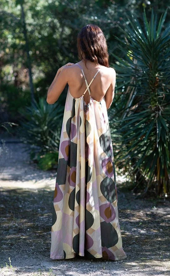 Jazz Geometric Print Dress Multi