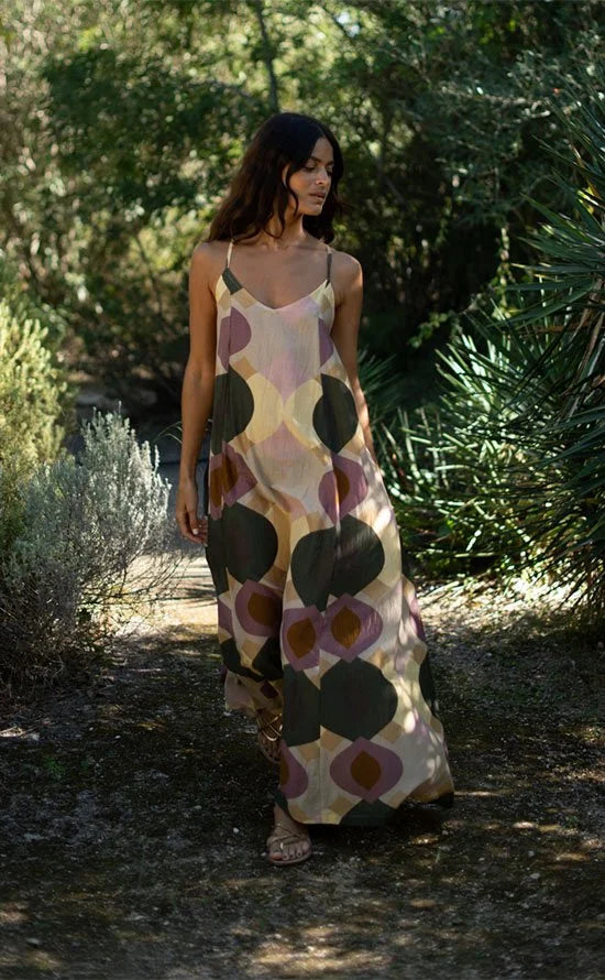 Jazz Geometric Print Dress Multi