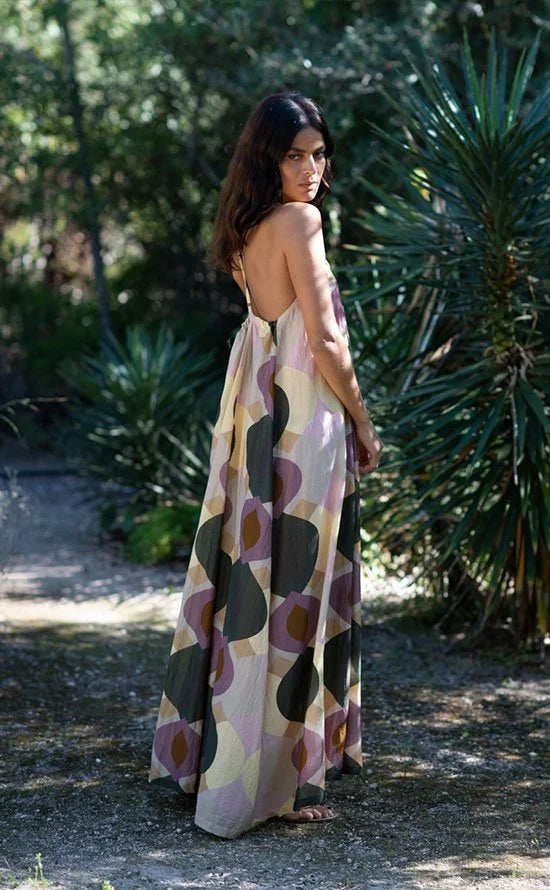 Jazz Geometric Print Dress Multi