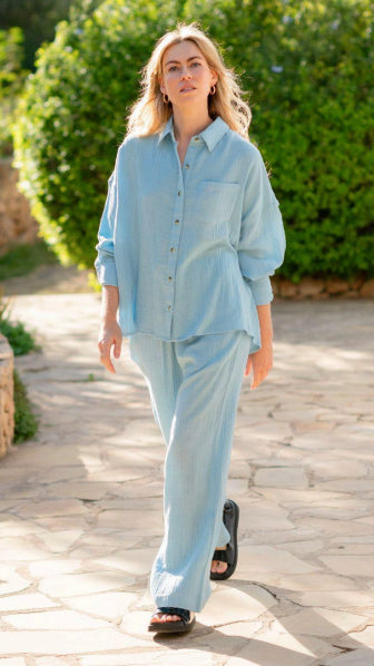 COTTON DOUBLE GAUZE SHIRT